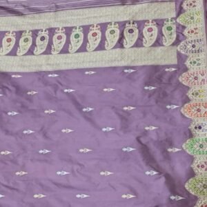 Pure Katan Silk Handloom Banarasi Saree - Kadhua buti